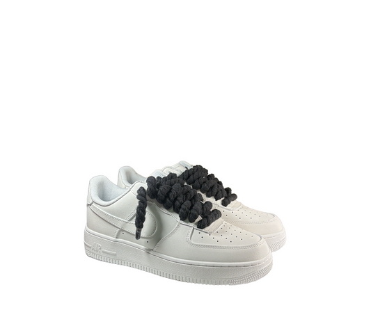 NIKE AIR FORCE 1 Blancas personalizadas “ROPE LACES”