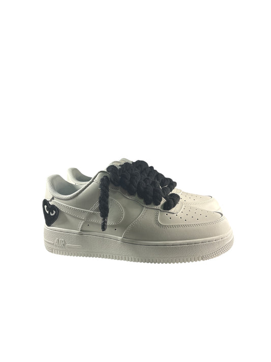 NIKE AIR FORCE 1 Blancas personalizadas “ROPE LACES” Love