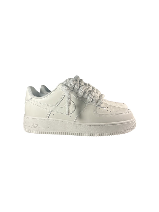 NIKE AIR FORCE 1 Blancas personalizadas “ROPE LACES”